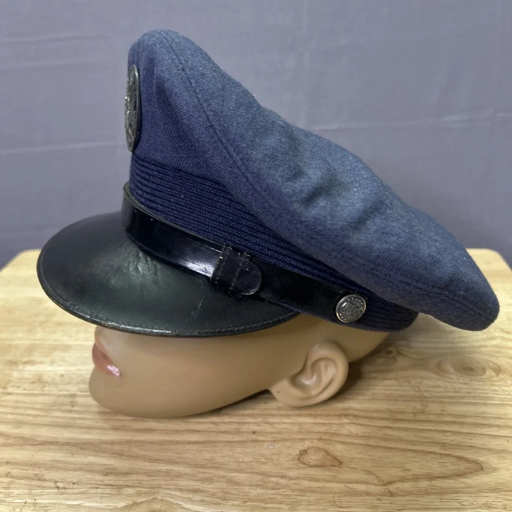 WWII US Army Air Forces Enlisted Visor Cap Hat Original AAF Eagle Insignia